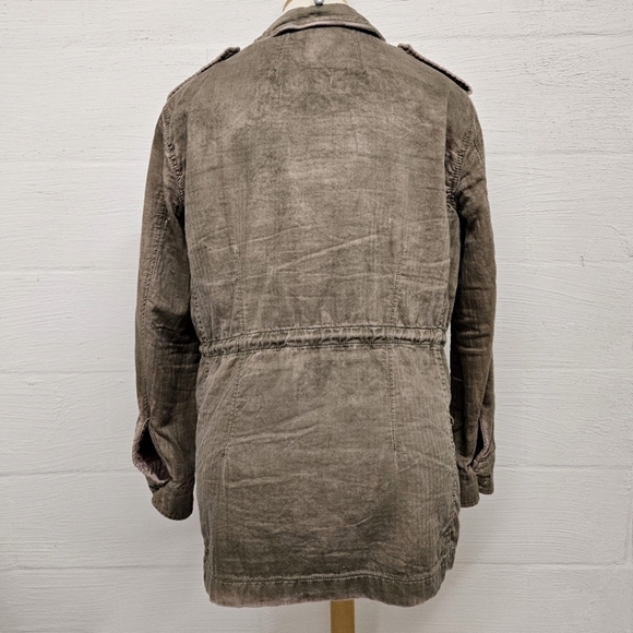 Free People Not Your Brother's Military Surplus Jacket in Olive and Pink Size M - Picture 9 of 15